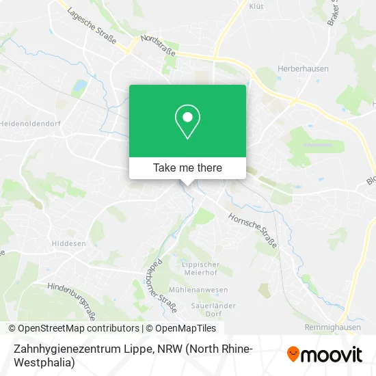 Карта Zahnhygienezentrum Lippe