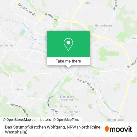 Карта Das Strumpfkästchen Wolfgang