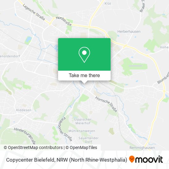 Copycenter Bielefeld map