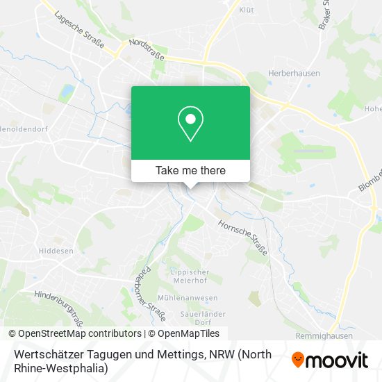 Wertschätzer Tagugen und Mettings map