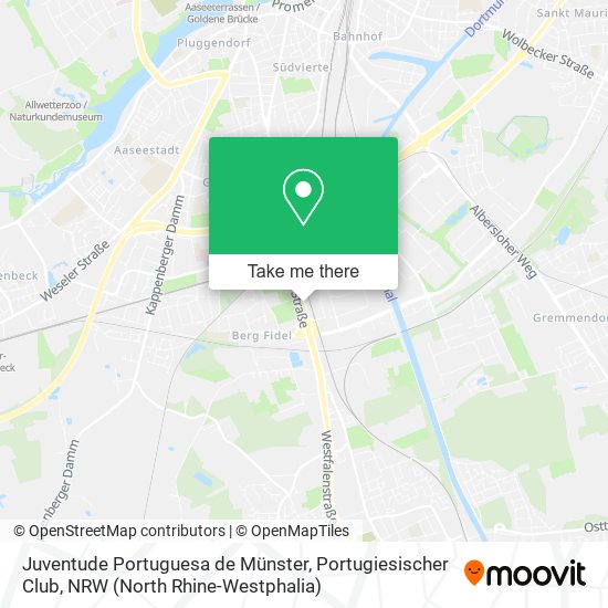 Juventude Portuguesa de Münster, Portugiesischer Club map
