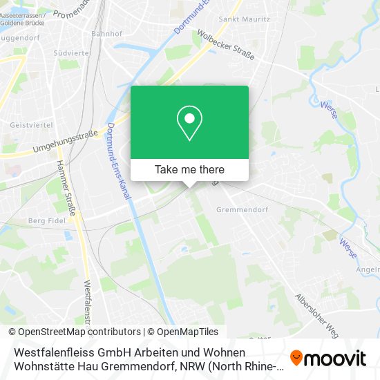 Westfalenfleiss GmbH Arbeiten und Wohnen Wohnstätte Hau Gremmendorf map