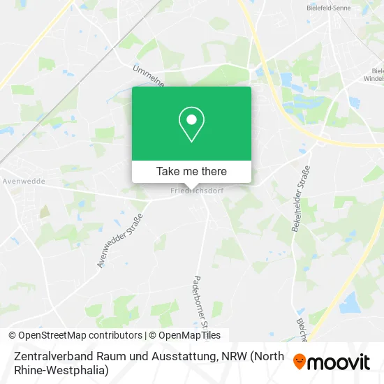 Карта Zentralverband Raum und Ausstattung