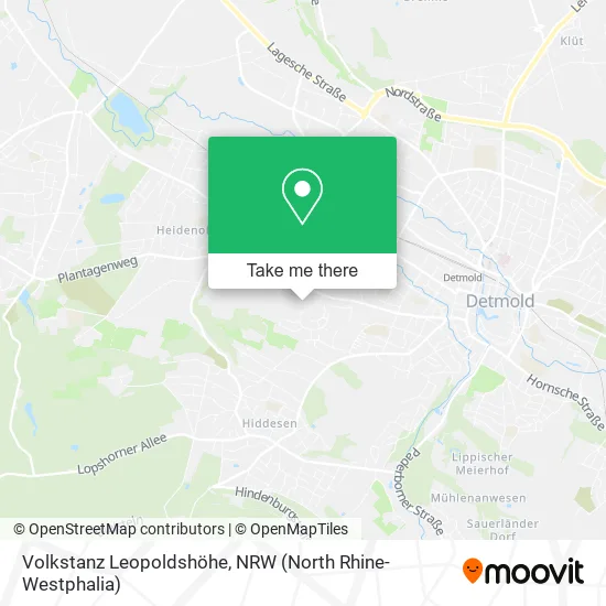 Карта Volkstanz Leopoldshöhe