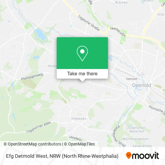 Efg Detmold West map