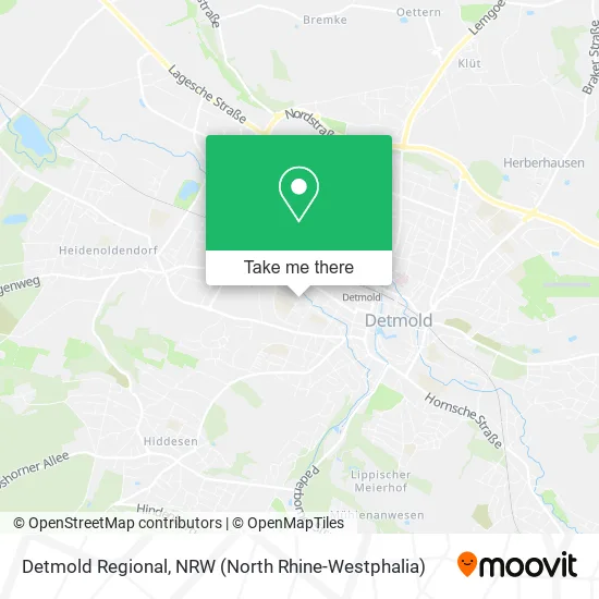 Карта Detmold Regional