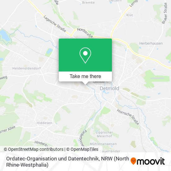 Карта Ordatec-Organisation und Datentechnik