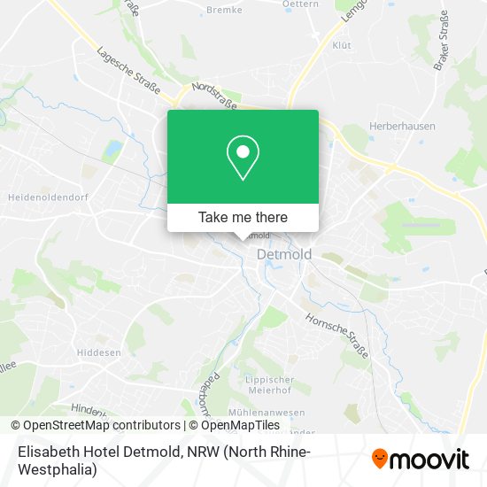 Elisabeth Hotel Detmold map
