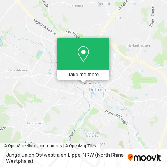 Junge Union Ostwestfalen-Lippe map