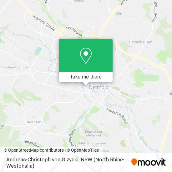Andreas-Christoph von Gizycki map