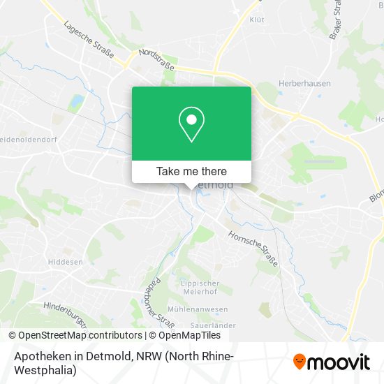 Apotheken in Detmold map