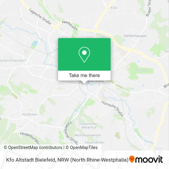 Kfo Altstadt Bielefeld map