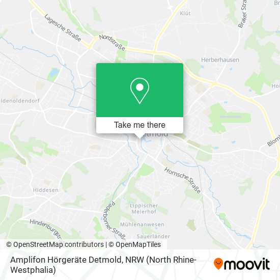 Amplifon Hörgeräte Detmold map