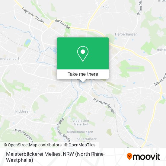 Meisterbäckerei Mellies map