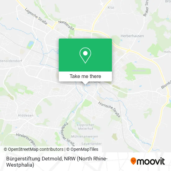 Карта Bürgerstiftung Detmold