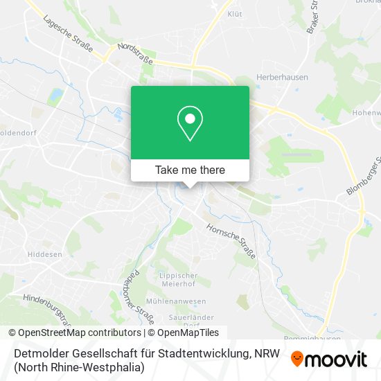 Detmolder Gesellschaft für Stadtentwicklung map
