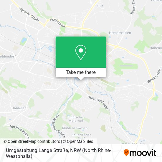 Umgestaltung Lange Straße map