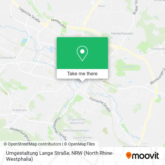 Карта Umgestaltung Lange Straße