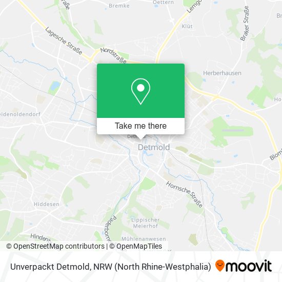 Unverpackt Detmold map