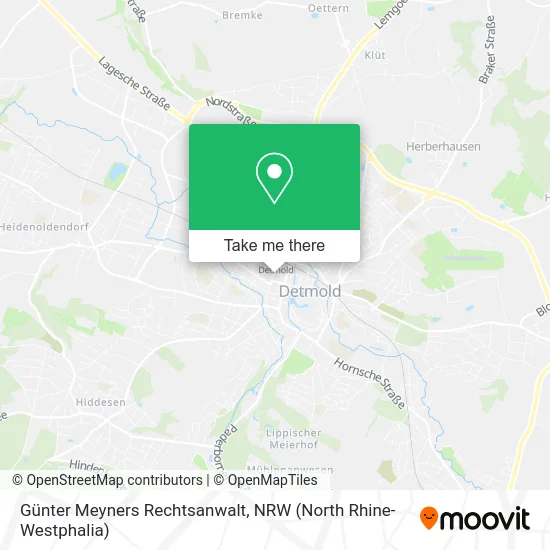 Карта Günter Meyners Rechtsanwalt