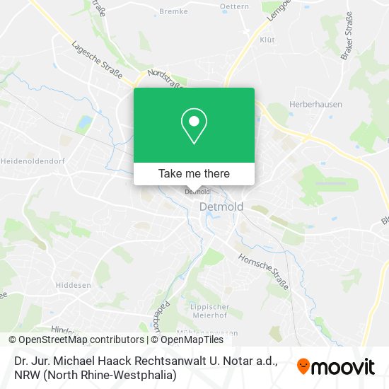Карта Dr. Jur. Michael Haack Rechtsanwalt U. Notar a.d.