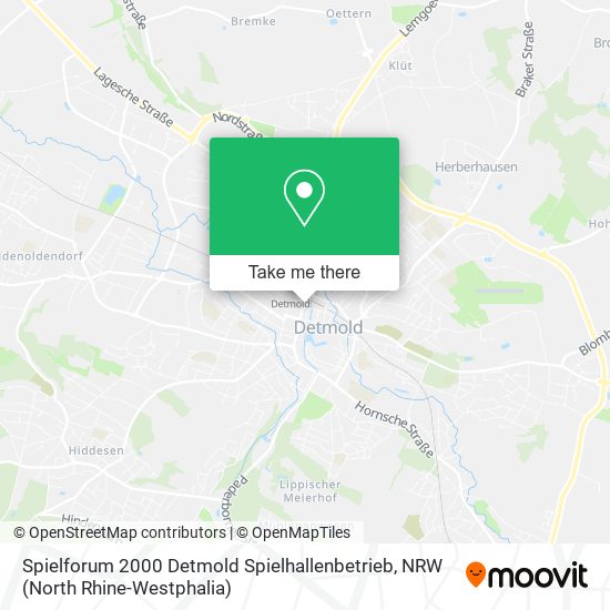 Карта Spielforum 2000 Detmold Spielhallenbetrieb