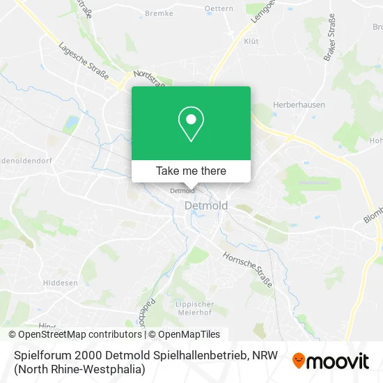 Карта Spielforum 2000 Detmold Spielhallenbetrieb