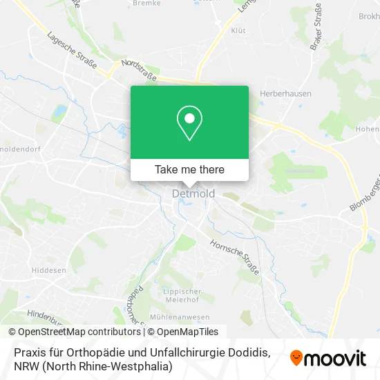 Карта Praxis für Orthopädie und Unfallchirurgie Dodidis