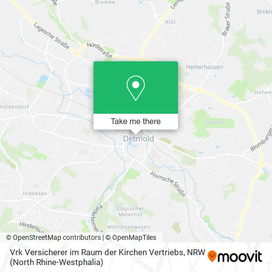 Карта Vrk Versicherer im Raum der Kirchen Vertriebs