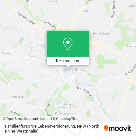 Familienfürsorge Lebensversicherung map