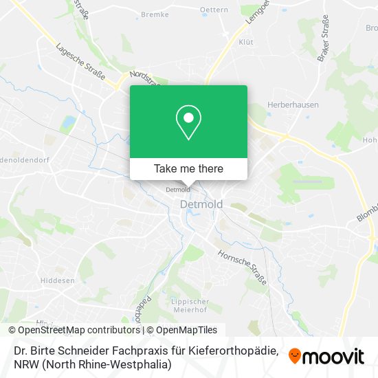 Dr. Birte Schneider Fachpraxis für Kieferorthopädie map