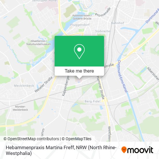 Hebammenpraxis Martina Freff map