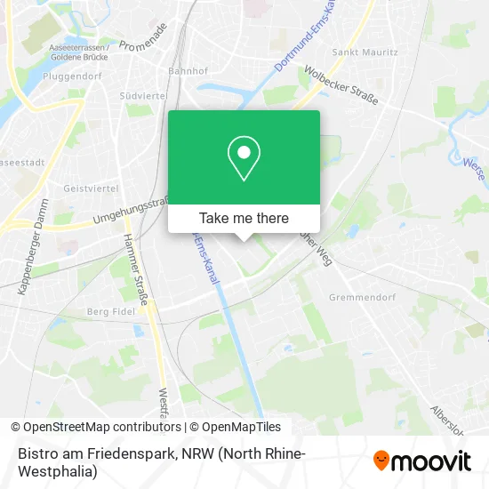 Карта Bistro am Friedenspark