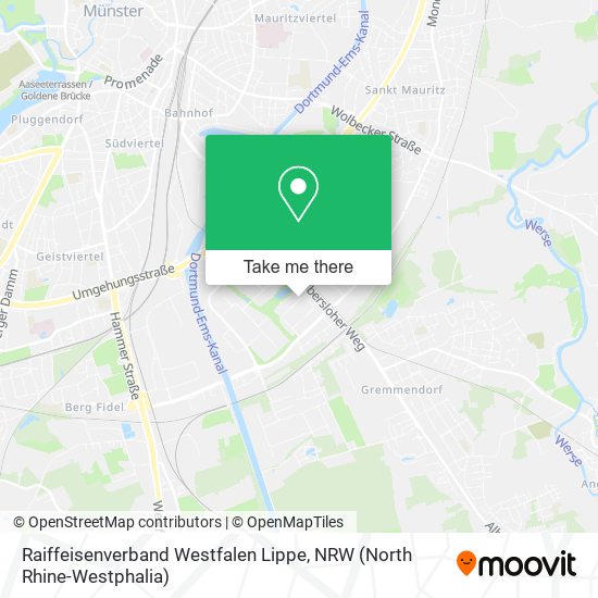 Raiffeisenverband Westfalen Lippe map