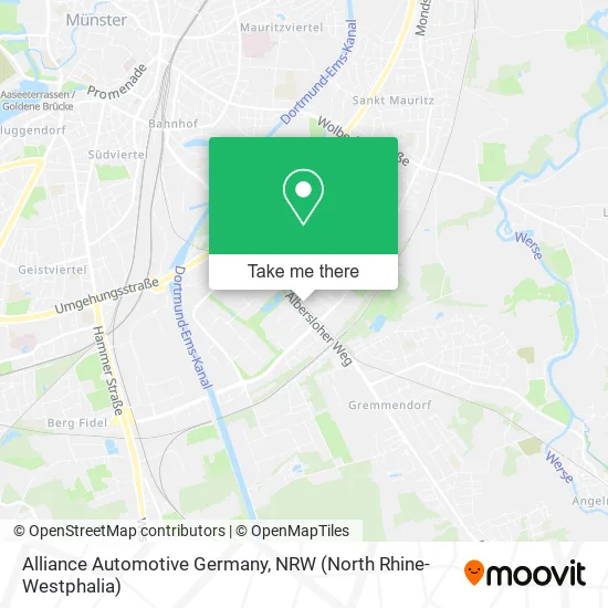 Карта Alliance Automotive Germany