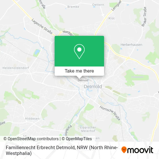 Familienrecht Erbrecht Detmold map