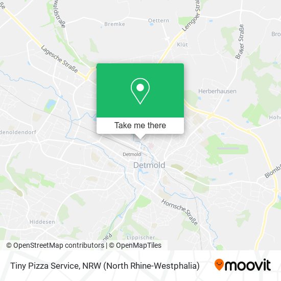 Карта Tiny Pizza Service