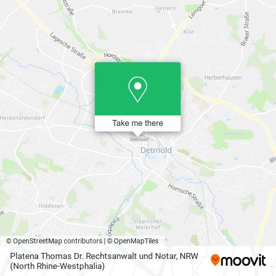 Platena Thomas Dr. Rechtsanwalt und Notar map