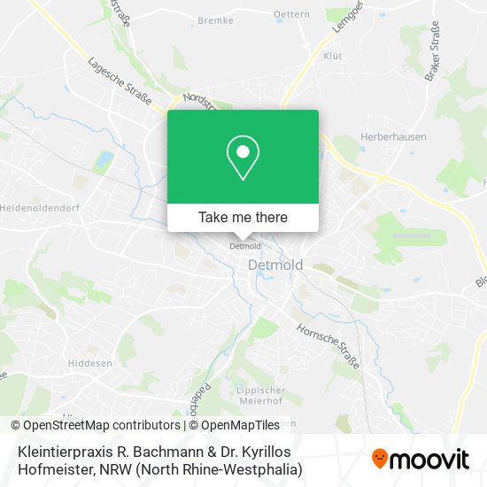 Kleintierpraxis R. Bachmann & Dr. Kyrillos Hofmeister map