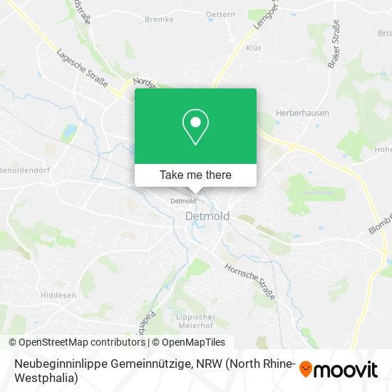Карта Neubeginninlippe Gemeinnützige