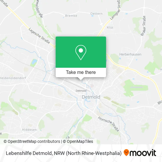 Lebenshilfe Detmold map