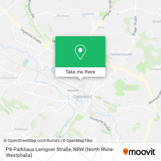 P8-Parkhaus Lemgoer Straße map