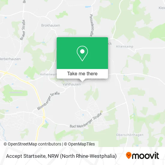 Карта Accept Startseite