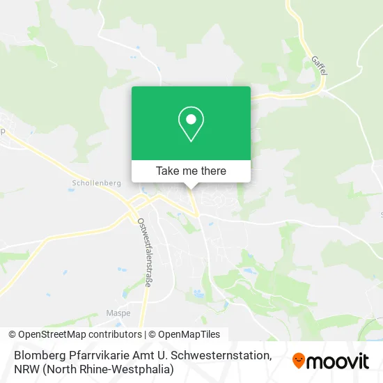 Blomberg Pfarrvikarie Amt U. Schwesternstation map