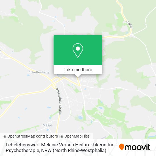 Lebelebenswert Melanie Versen Heilpraktikerin für Psychotherapie map