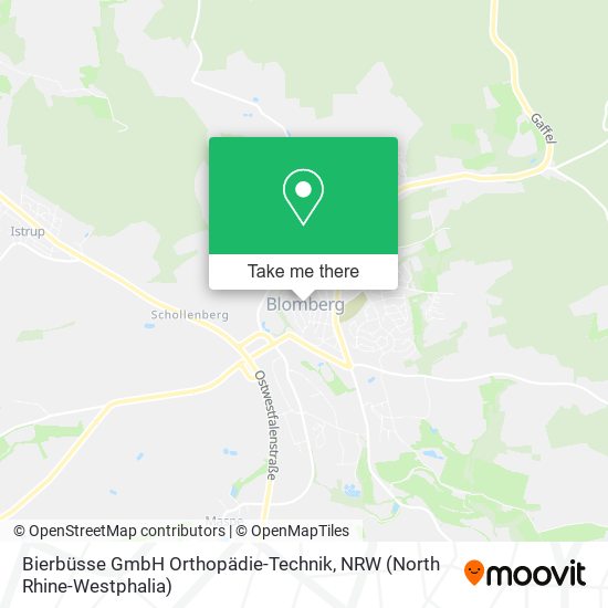 Карта Bierbüsse GmbH Orthopädie-Technik