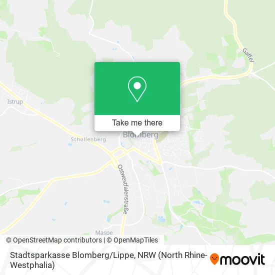 Карта Stadtsparkasse Blomberg/Lippe