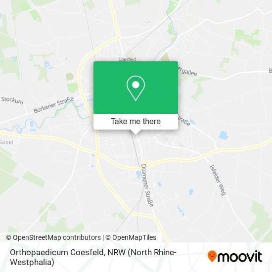 Orthopaedicum Coesfeld map