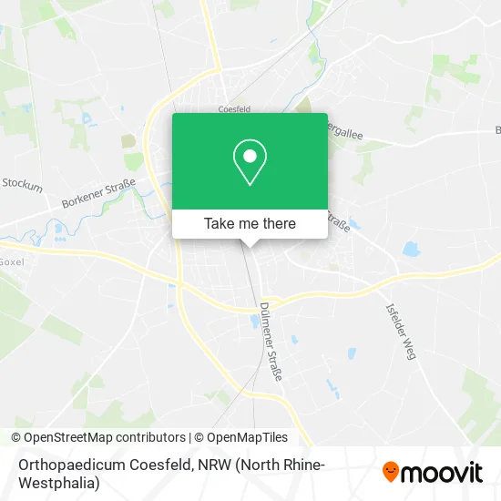 Карта Orthopaedicum Coesfeld