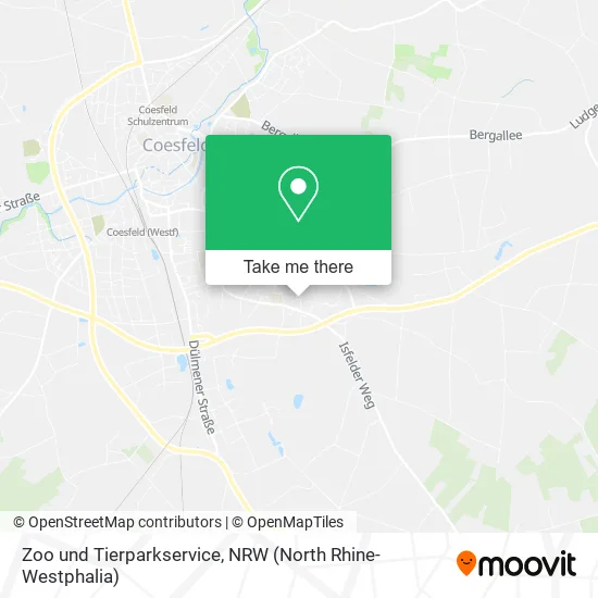 Карта Zoo und Tierparkservice